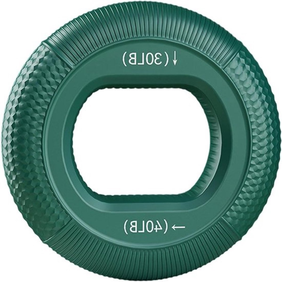 Vingerstretcher Siliconen - Handgreep Krachtring - Spiertraining Hand - Dubbele Kracht Extra - 25 mm dikte - Groen