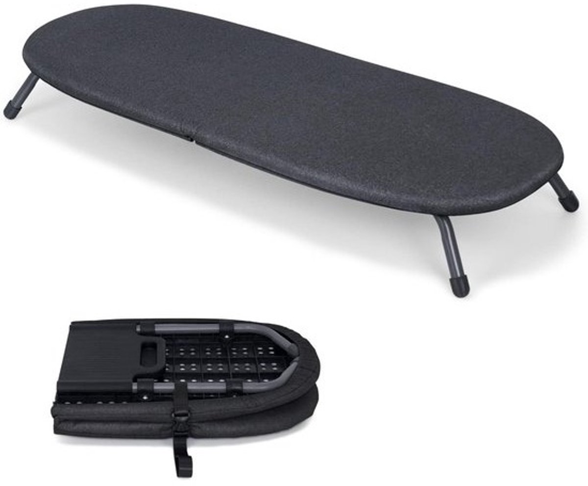 Opvouwbare Strijkplank Tafelmodel Klein en Compact Zwart