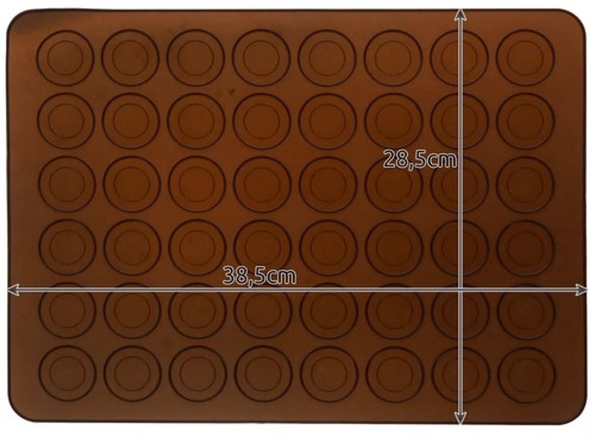 Siliconen bakmat Geschikt voor macarons Geschikt voor 48 gaatjes, taartbakmat, 39*29 cm