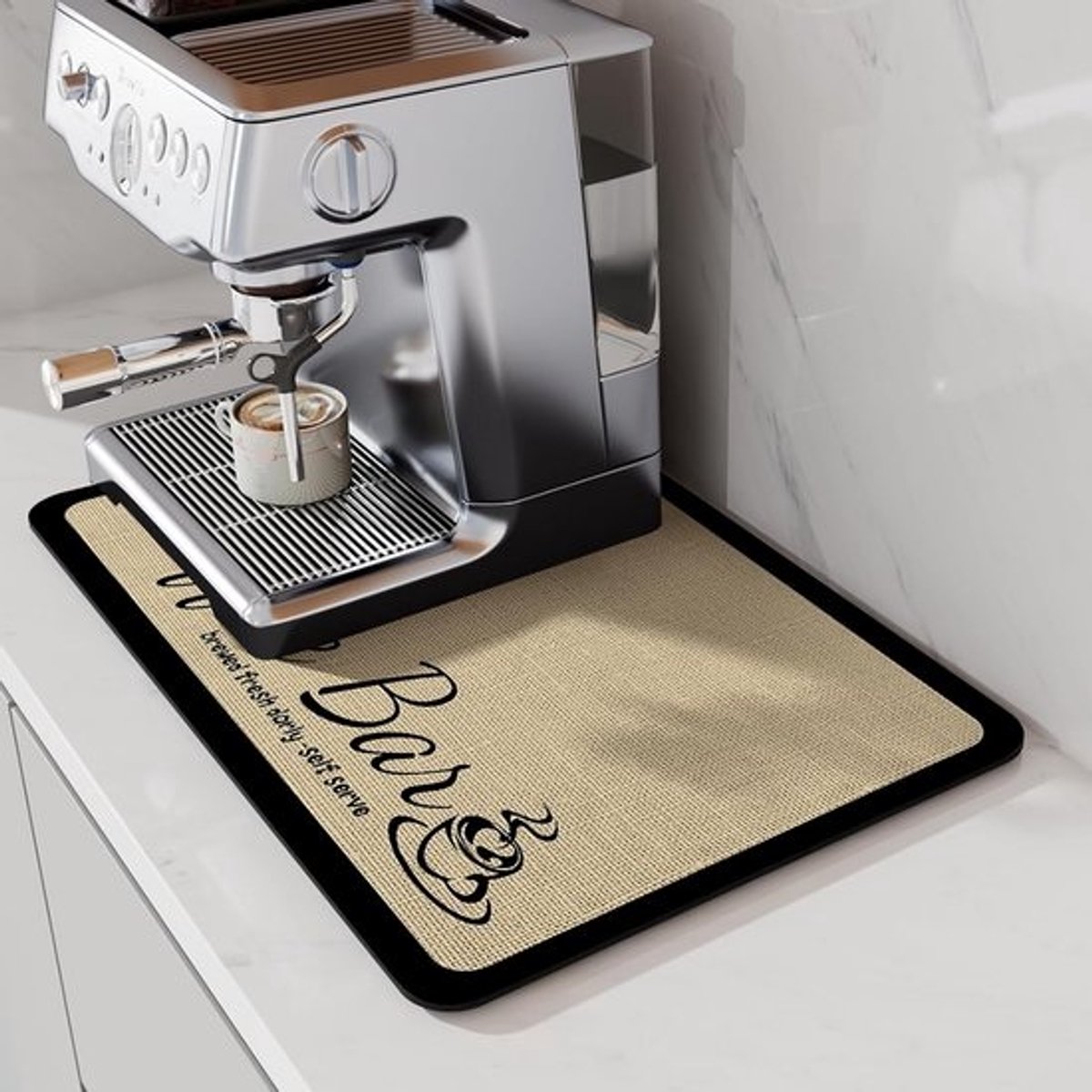 Super Absorberende Koffiemat 60x40cm voor Koffiezetapparaat - Grote Droogmat voor Keuken