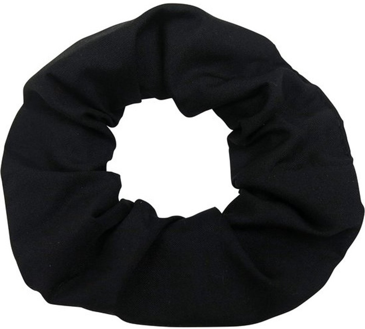 Set van 2 Katoenen Haar Scrunchies (Zwart) - Elastische Haarelastiek voor Alle Haartypes