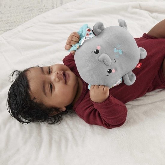 Pluche Olifant Slaapknuffel met Rustgevende Vibratie en Muziek voor Baby's — afbeelding 2