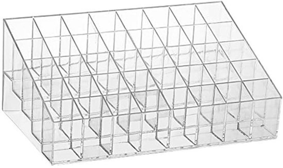 Transparante Acryl Lipstick Organizer met 40 Compartimenten voor Lippenstift en Lipgloss