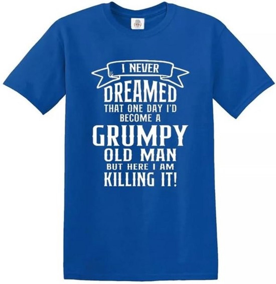 T-shirt met opdruk Grumpy Old Man Killing It - humorvolle pensioen geschenk voor mannen