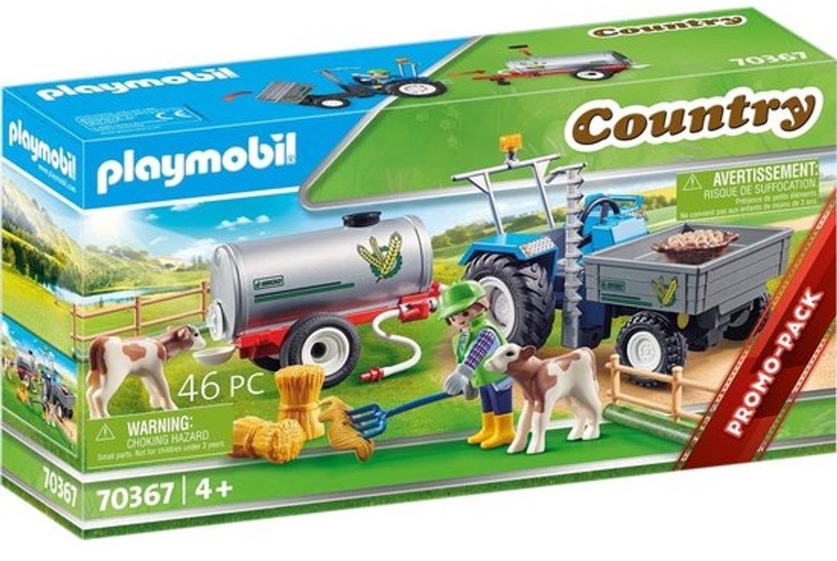 Tractor met Watertank Speelset - Boerderij Speelgoed vanaf 4 Jaar