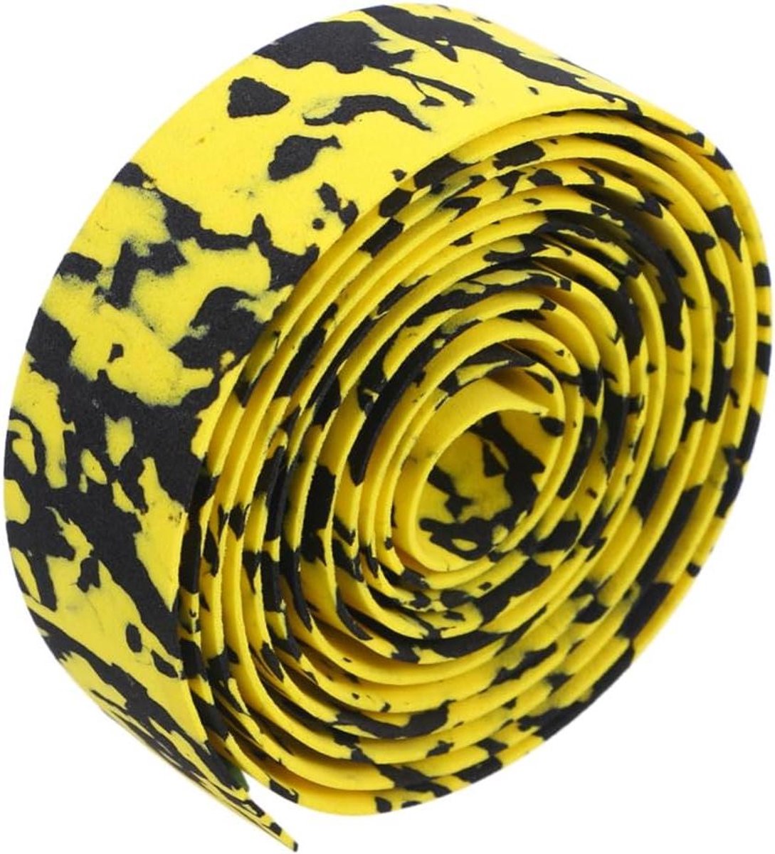 Fietsstuurlint - Handvatten Bescherming - Comfortabel Fietsen - Antislip Ontwerp - 200 cm - Geel Camouflage