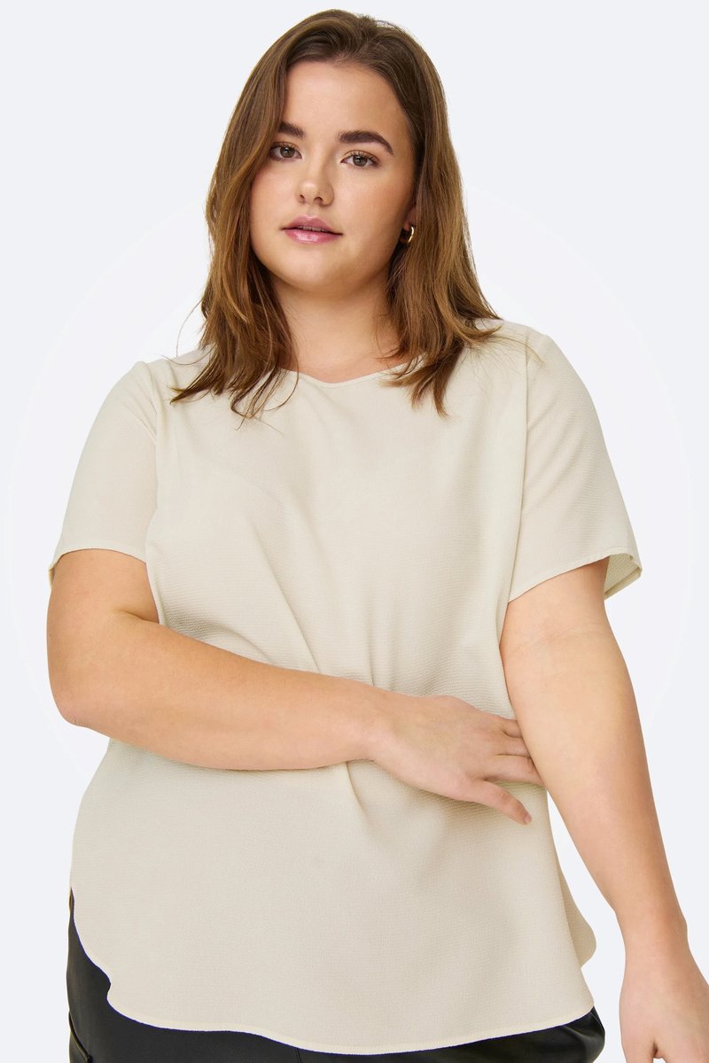 ONLY CARMAKOMA - CARVICA LIFE SS TOP WVN NOOS - Dames - Blouses