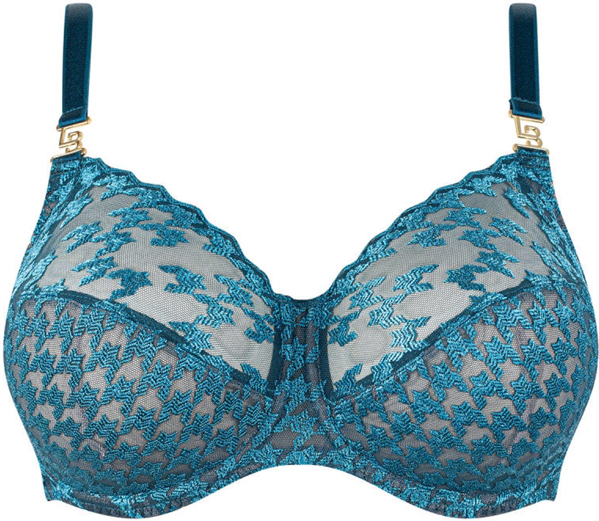 Louisa Bracq Tailor Beugel BH Neon Botanica - Blauw
