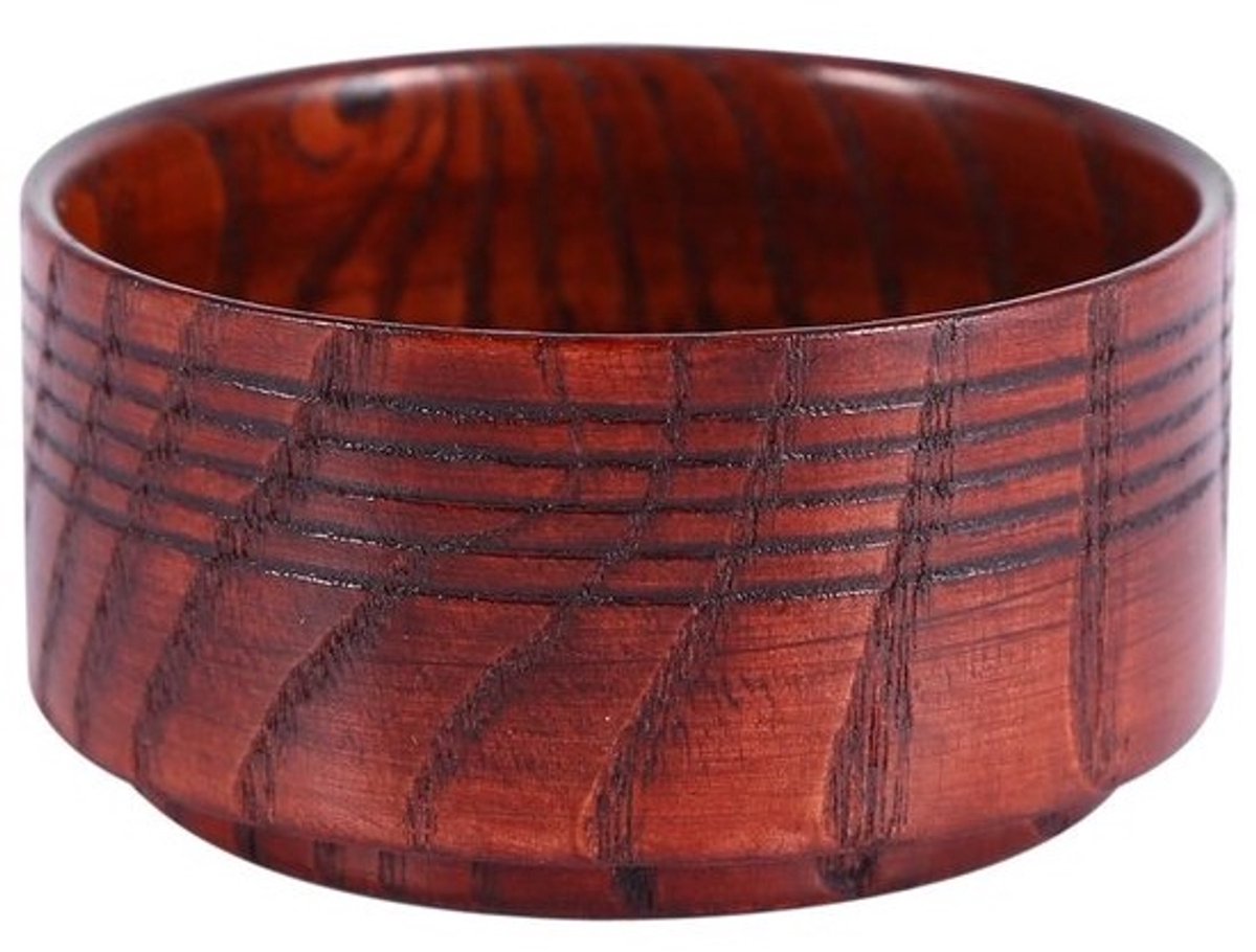 Houten Scheerkom voor Mannen, Ideaal voor Scheerschuim en Scheeraccessoires, Perfect voor een Glad Scheerresultaat