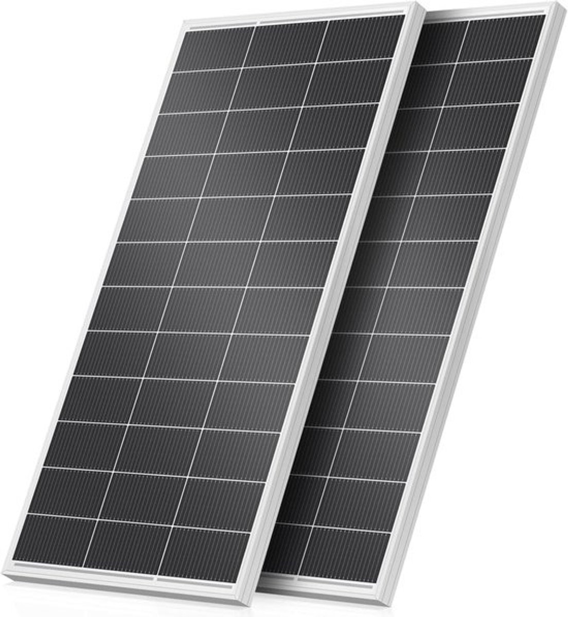 Zonnepaneel Set - PV Module - Energie Opwekken - 12 Volt Systeem - 67x134cm - Zwart