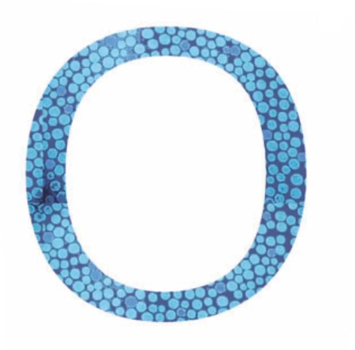 Lilipinso stickers blauwe letter o