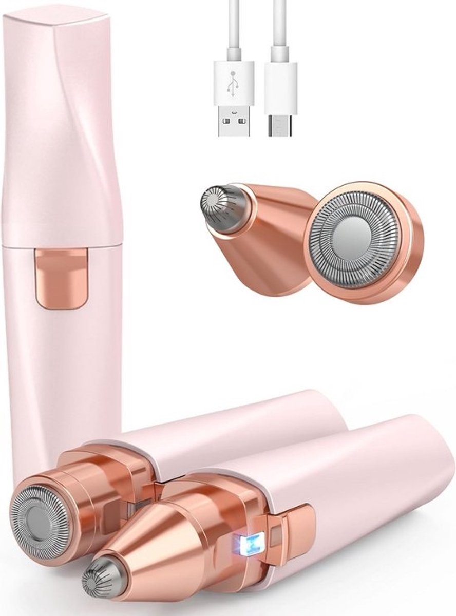Wenkbrauw Trimmer - Precisietrimmer - Neushaartrimmer - Oortrimmer - Waterdicht - Oplaadbaar - Beauty