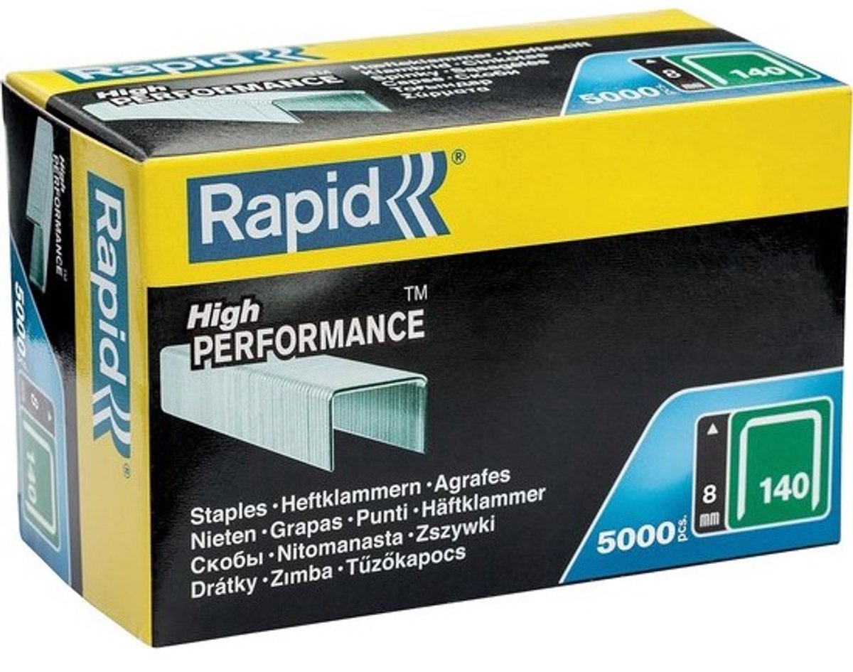 Staples 8mm voor Tacker Type 140 - 5000 Stuks - Platdraad Krammen voor Hout en Folie