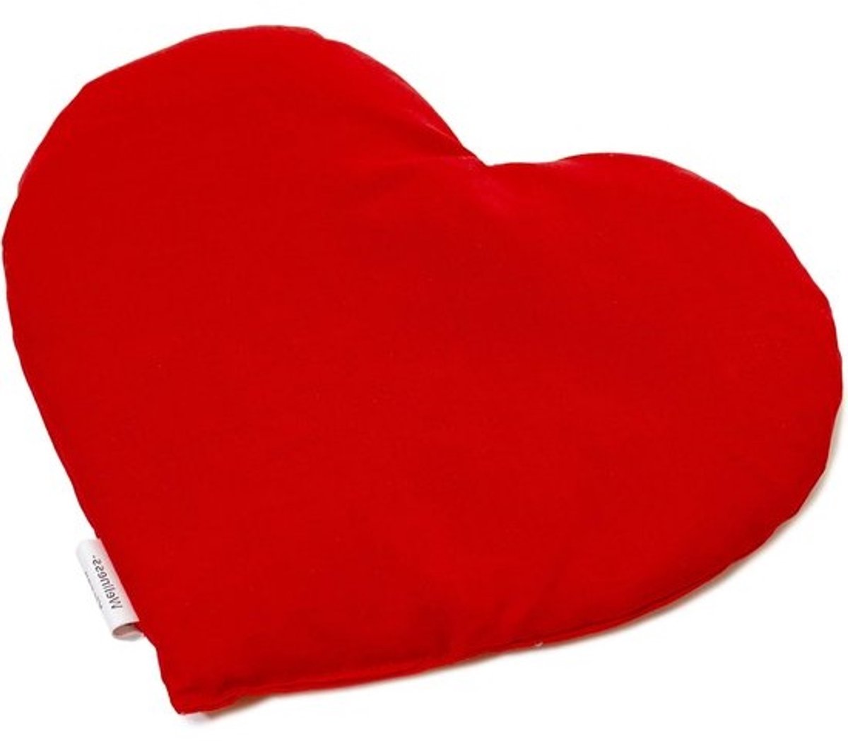 Korrelkussen Hartvorm - Warmtekussen Koudkompres - Ontspanning Thuis - Bio Katoen Gemaakt - 30 x 25 cm - Rood