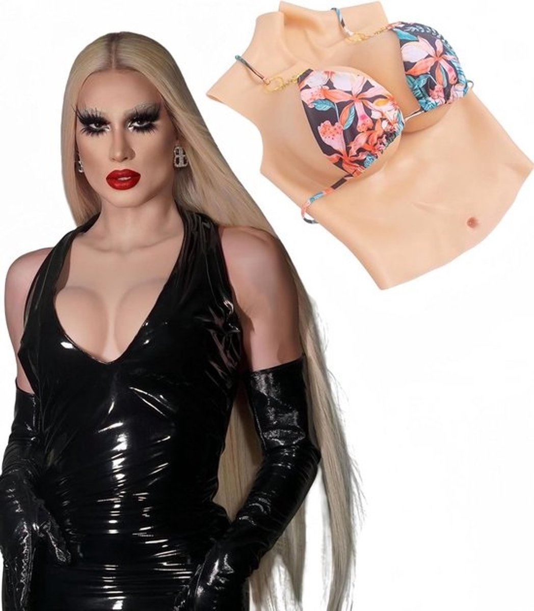 Siliconen Borstprotheses Halve Body voor Transgender en Crossdressers