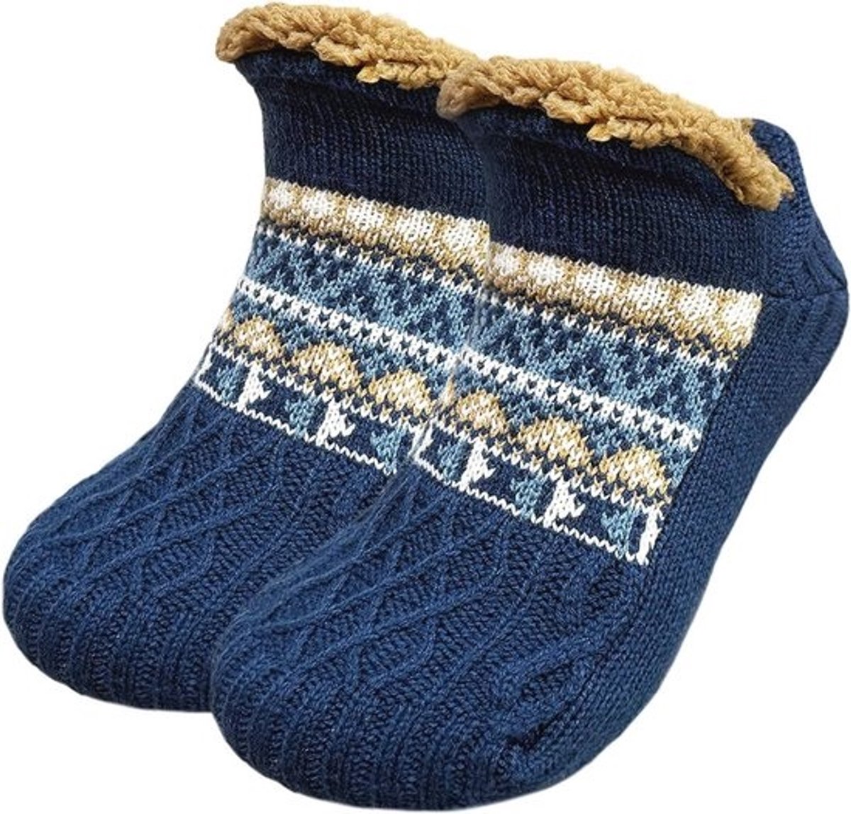 Warme Fuzzy Slippersokken voor Heren en Dames - Extra Dikke Fleece Antislip Gripsokken voor Thuis