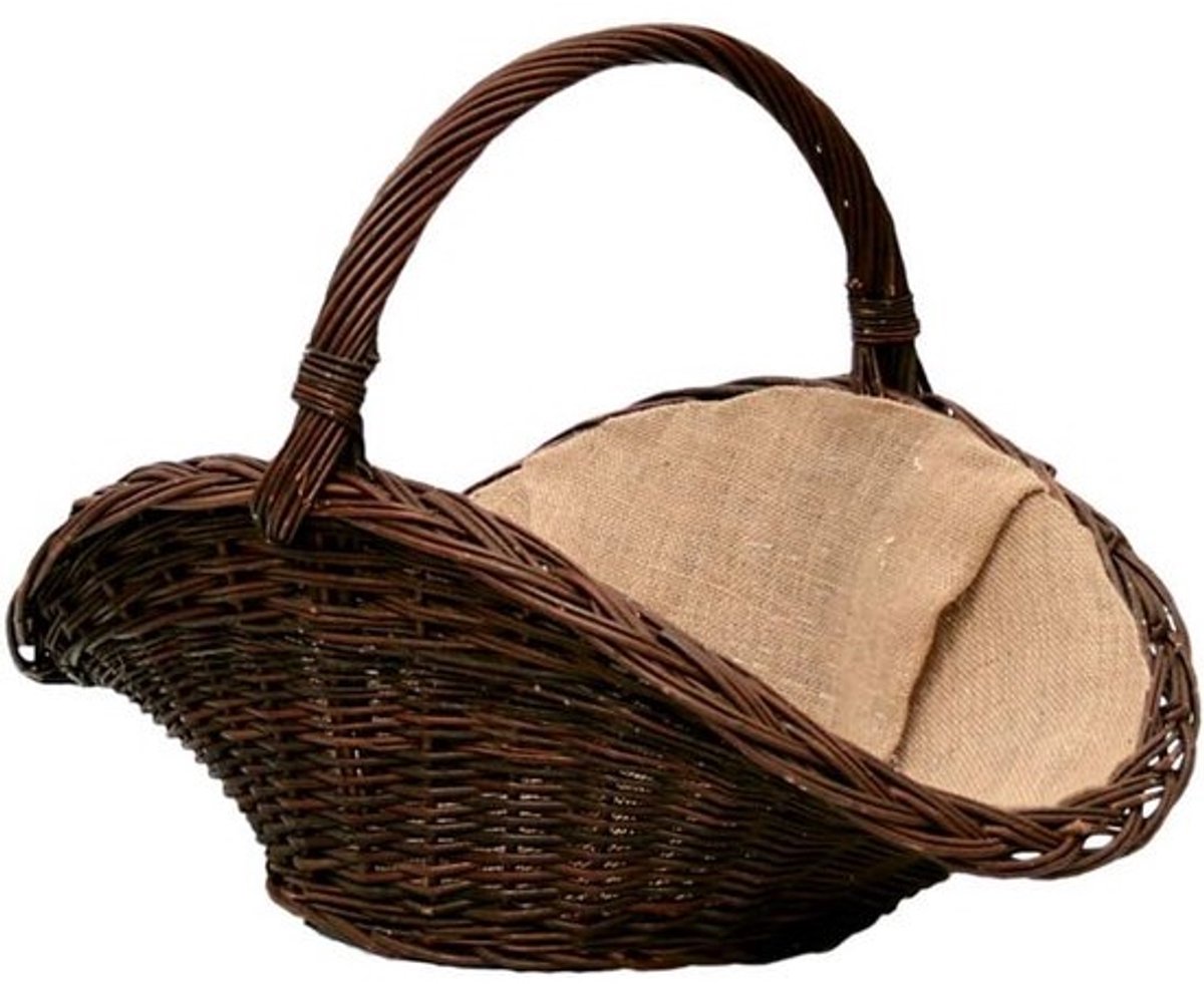 Manden voor Houtopslag van Natuurlijk Riet met Jute Voering