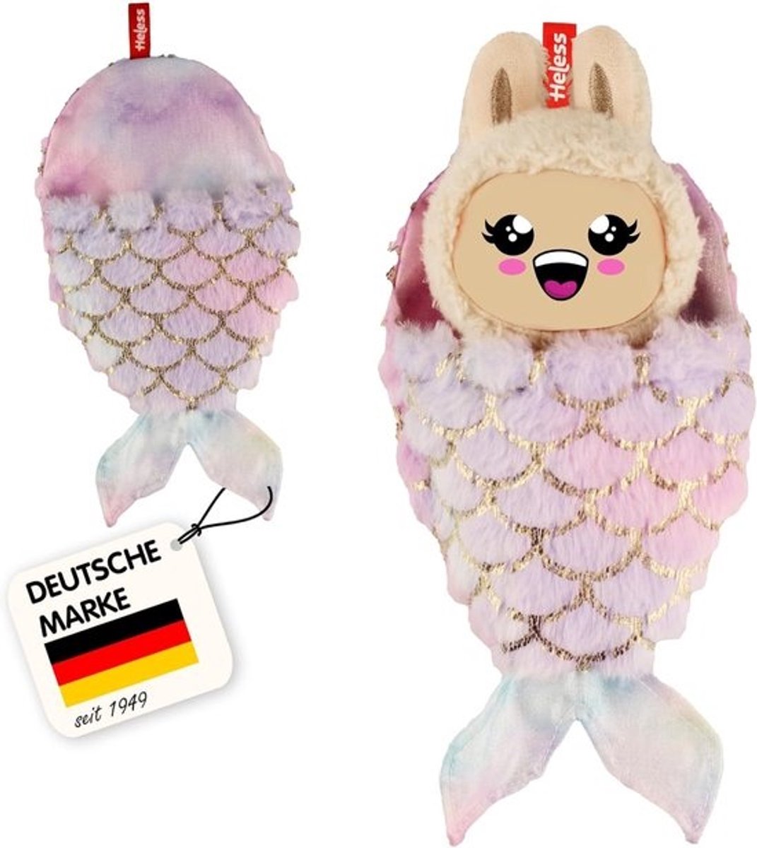 Poppenslaapzak Zeemeermin - Monster Slaapzak - Poppen Aankleden - Kawaii Stijl - 15 cm - Pastelkleuren