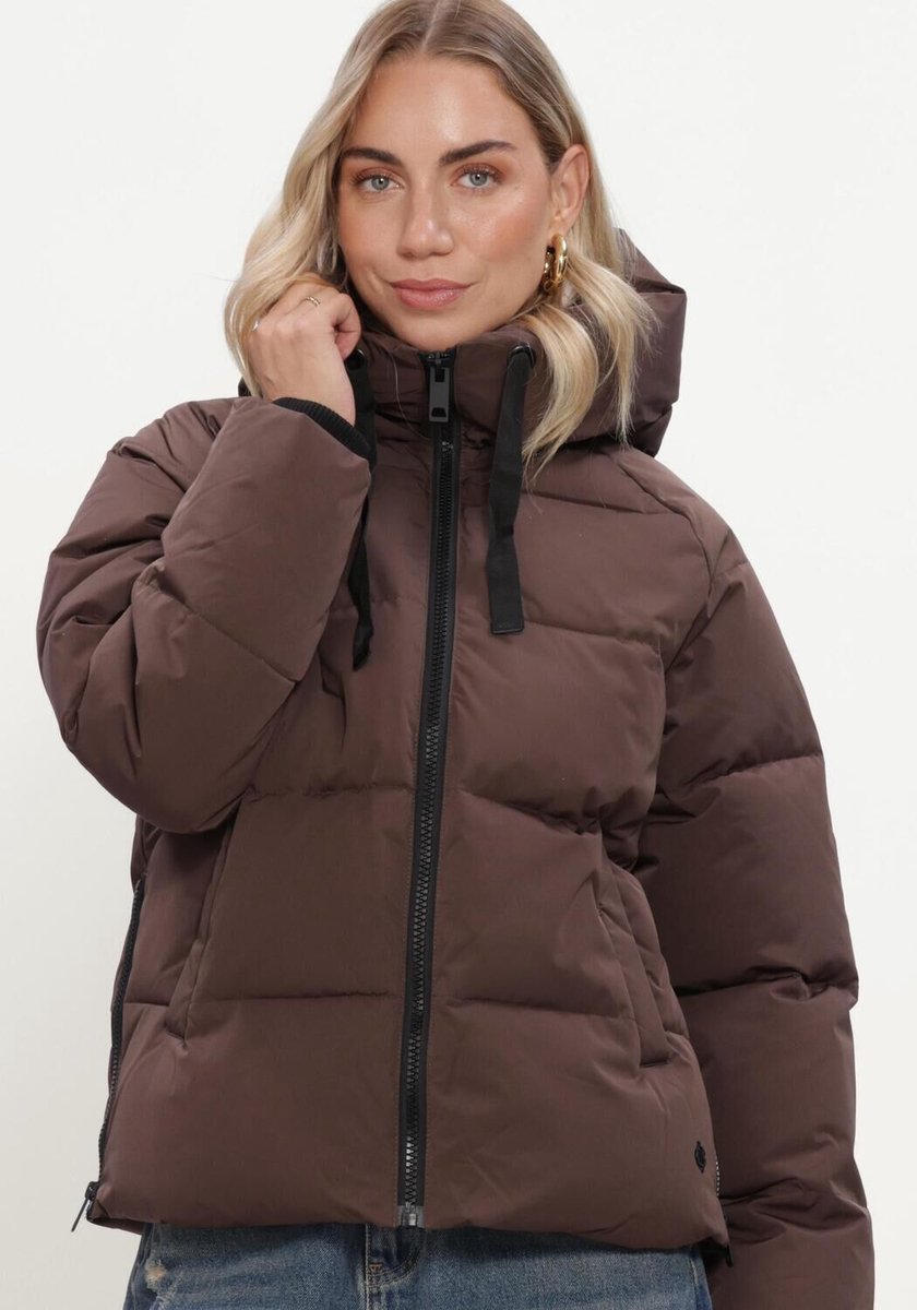 MSCH Copenhagen Mschpavinaria Short Jacket Jassen Dames - Winterjas - Bruin - Maat S/M