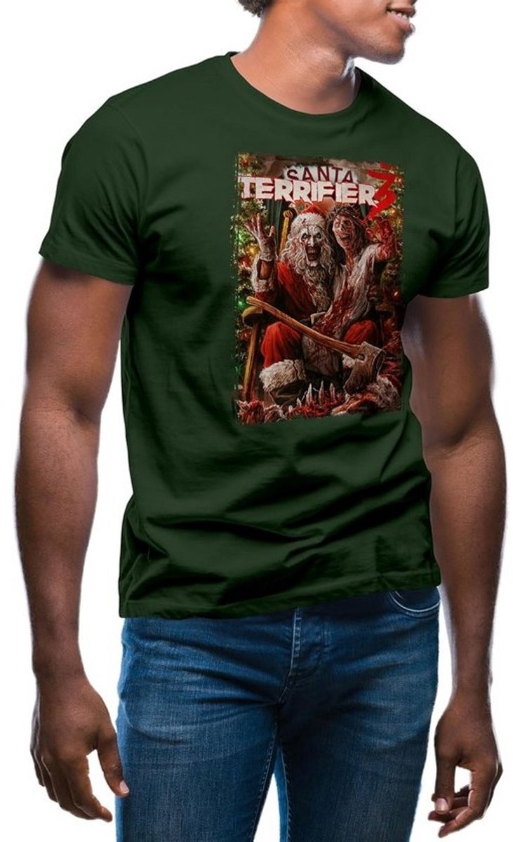 Eng T-shirt met Dames en Heren Horror Halloween Thema