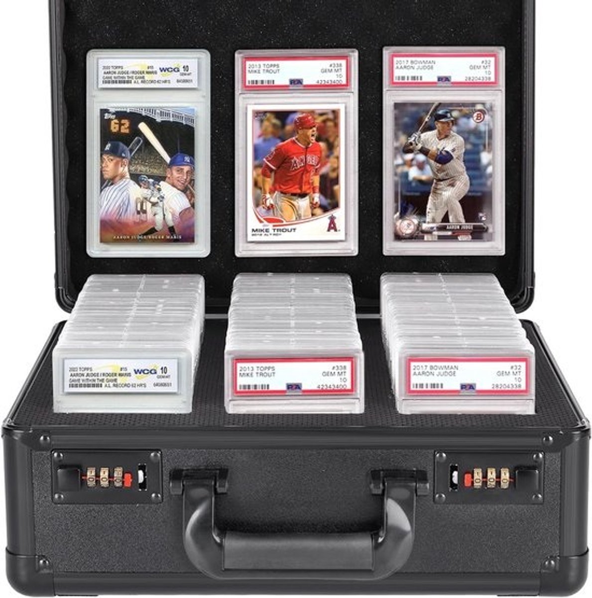 Opbergdoos voor Gecodeerde Ruilkaarten met Slot - Waterdicht Display voor Honkbal & Voetbalkaarten
