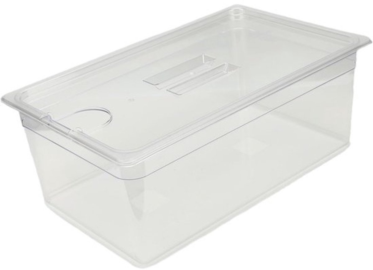 Slowcooker Container - Voedsel Opslagbak - Koken in Keuken - Hittebestendig Slagvast - 25 Liter - Transparant
