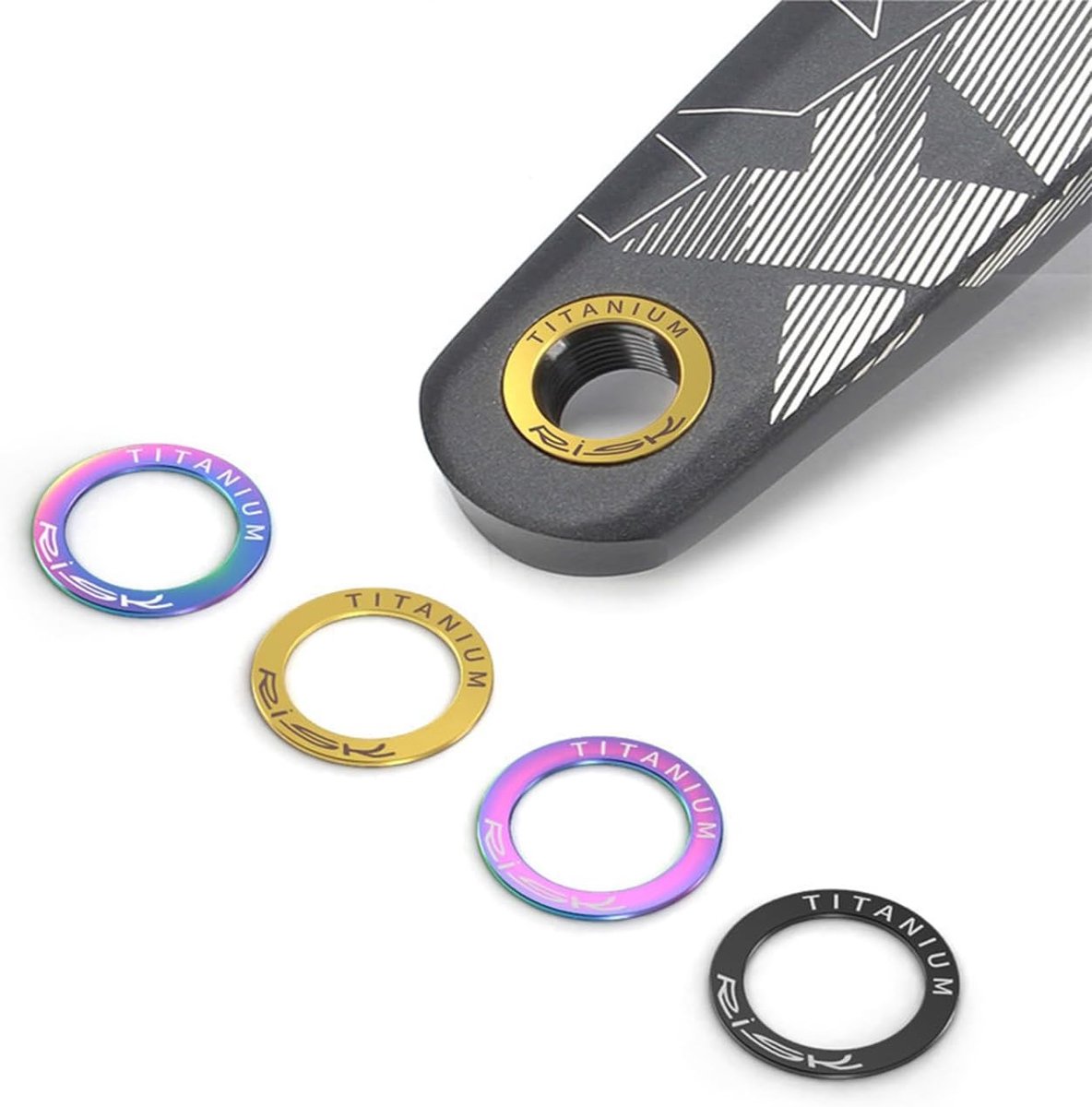 Set van 2 Verlengde Fiets Pedal Washers voor Mountainbike en Racefiets - Bescherming en Stabiliteit voor Pedalen en Crank