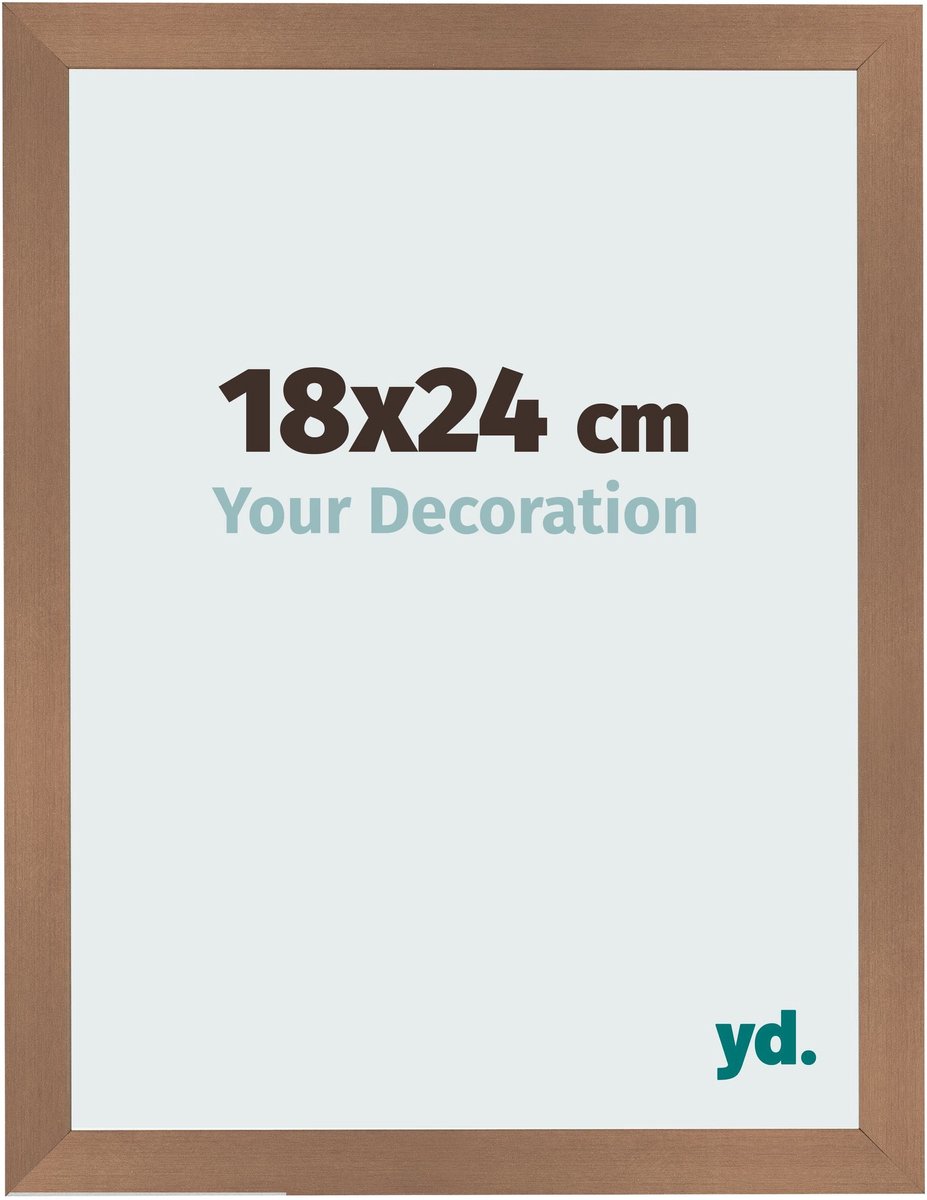 Your Decoration - Fotolijst 18x24 cm - MDF - Koper Decor - Bologna