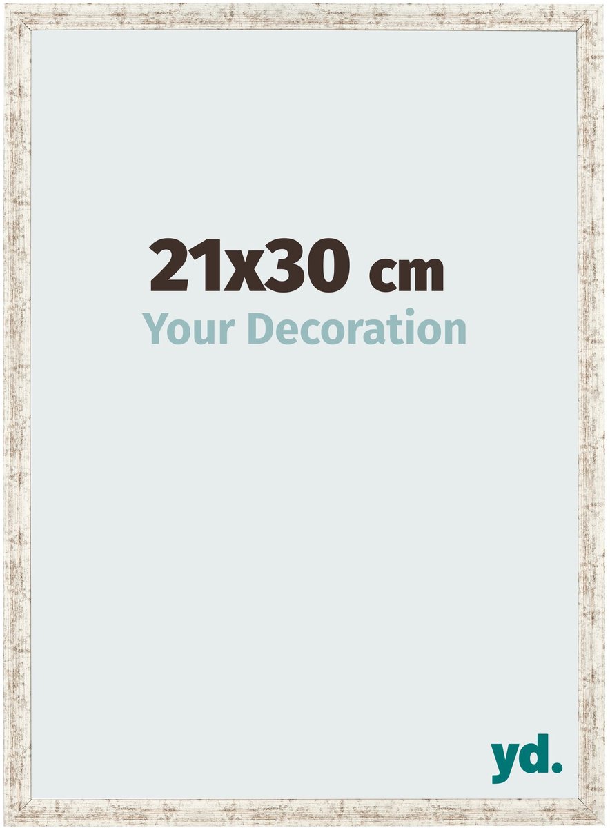 Your Decoration - Fotolijst 21x30 cm - MDF - Wit Vintage - Bologna