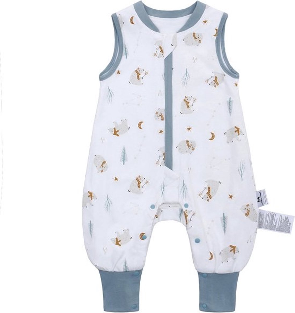 Babyslaapzak met voeten, 1,0 TOG - Ideaal voor Lente en Herfst - 100% Katoen, Comfortabel voor Peuters