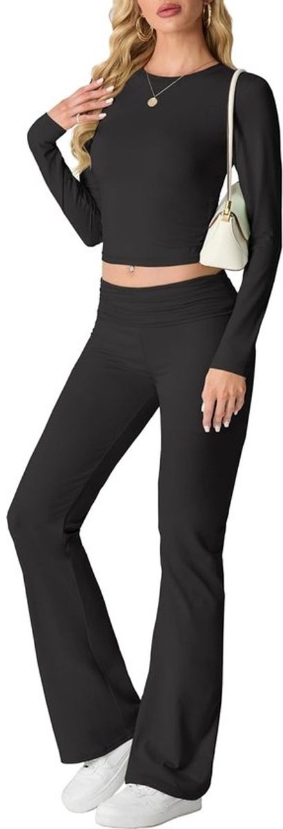 Twee delige outfit voor dames, trendy loungemode set, Y2K gym outfit, casual tracksuit, comfortabele lounge kleding
