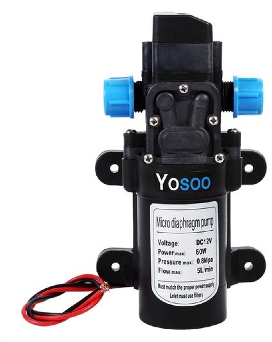 Dailygoody - 12 Volt Membraanpomp - Hogedruk Waterpomp - Automatische