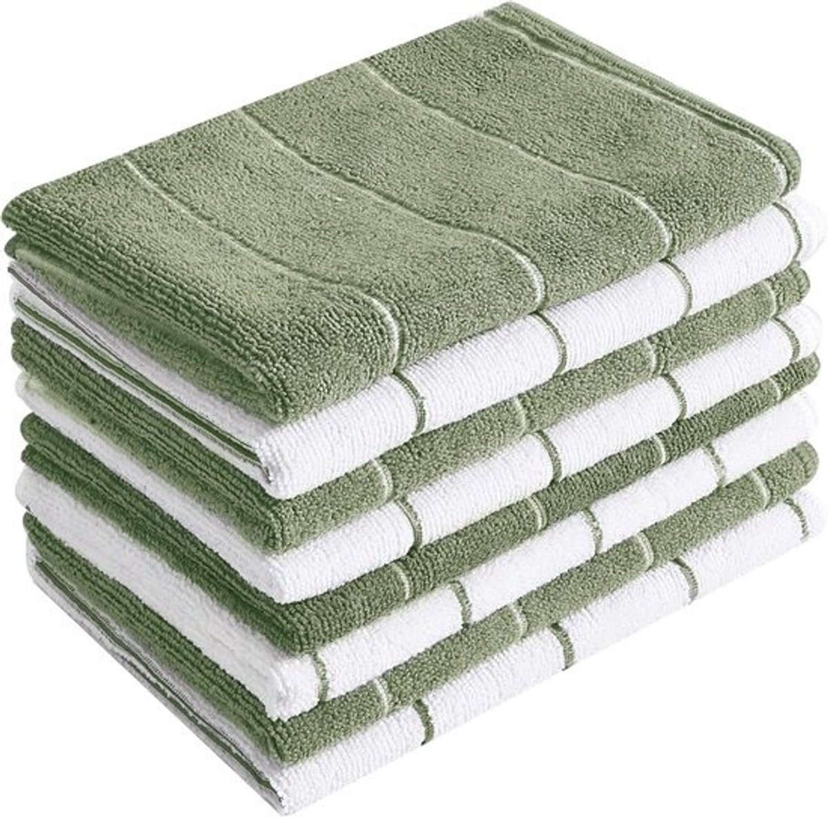 Super Absorbent Microfibre Kitchen Towels - Set of 8 Soft and Stylish Dish Towels