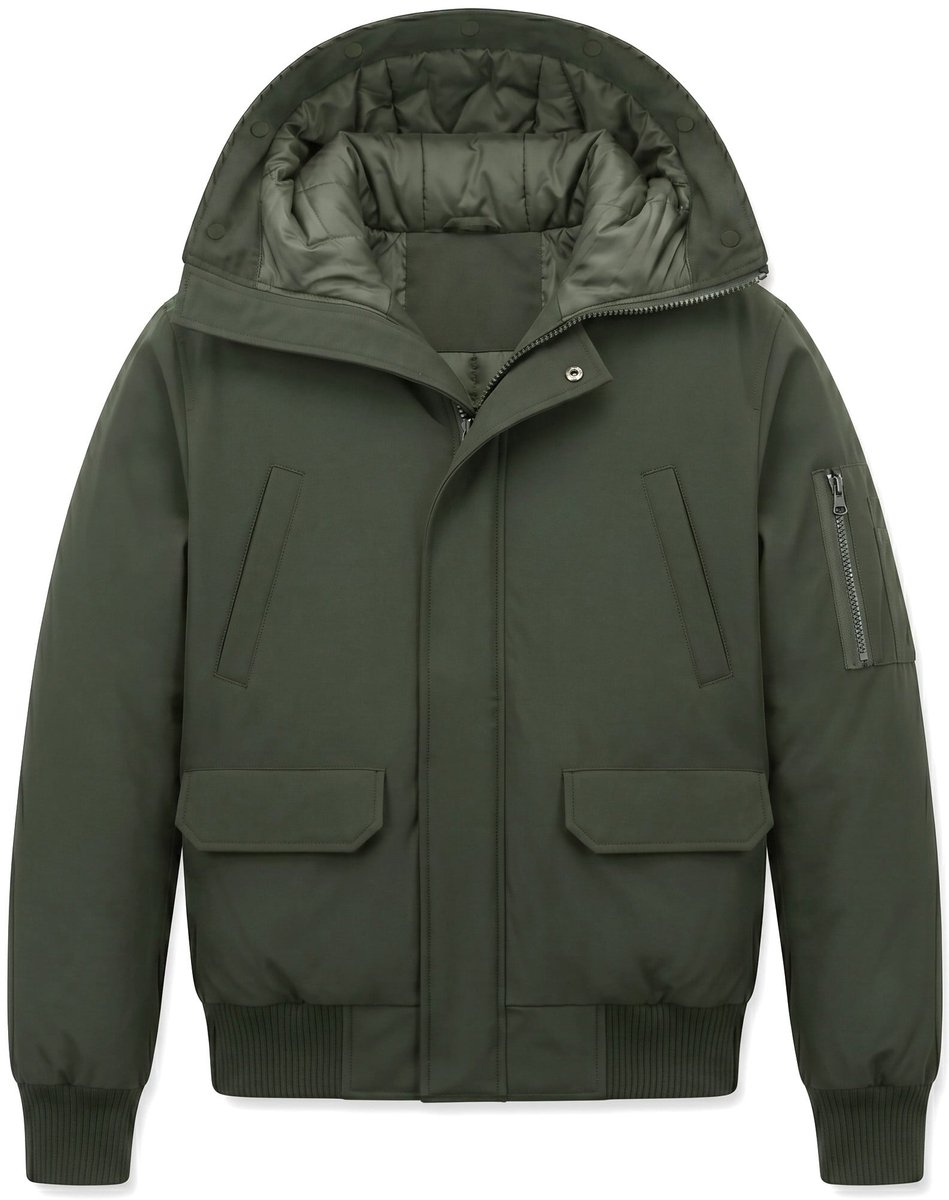 Herenjas - Winterjas Heren - LF8821 - Groen - Maat L