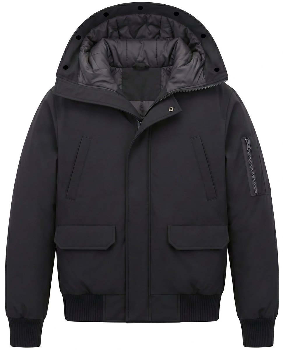 Herenjas - Winterjas Heren - LF8821 - Zwart - Maat S