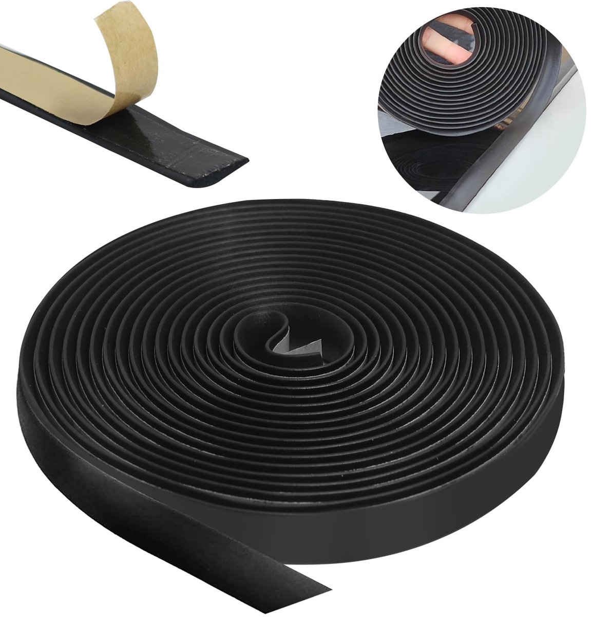 5M Universele Rubber Sealing Strips voor Autoruiten, Zelfklevende Weather Seal voor Randbescherming en Geluiddemping