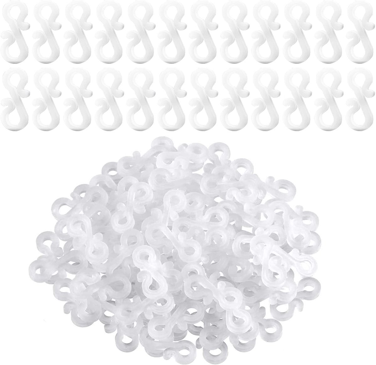 Dailygoods - 100 Stuks Mini Plastic Licht Clips voor Buiten Decoratie