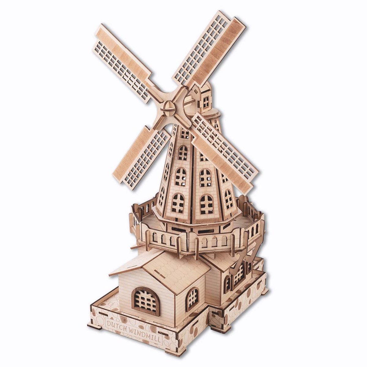 Dailygoods - 3D Houten Puzzel Windmolen Set voor Volwassenen en Tieners