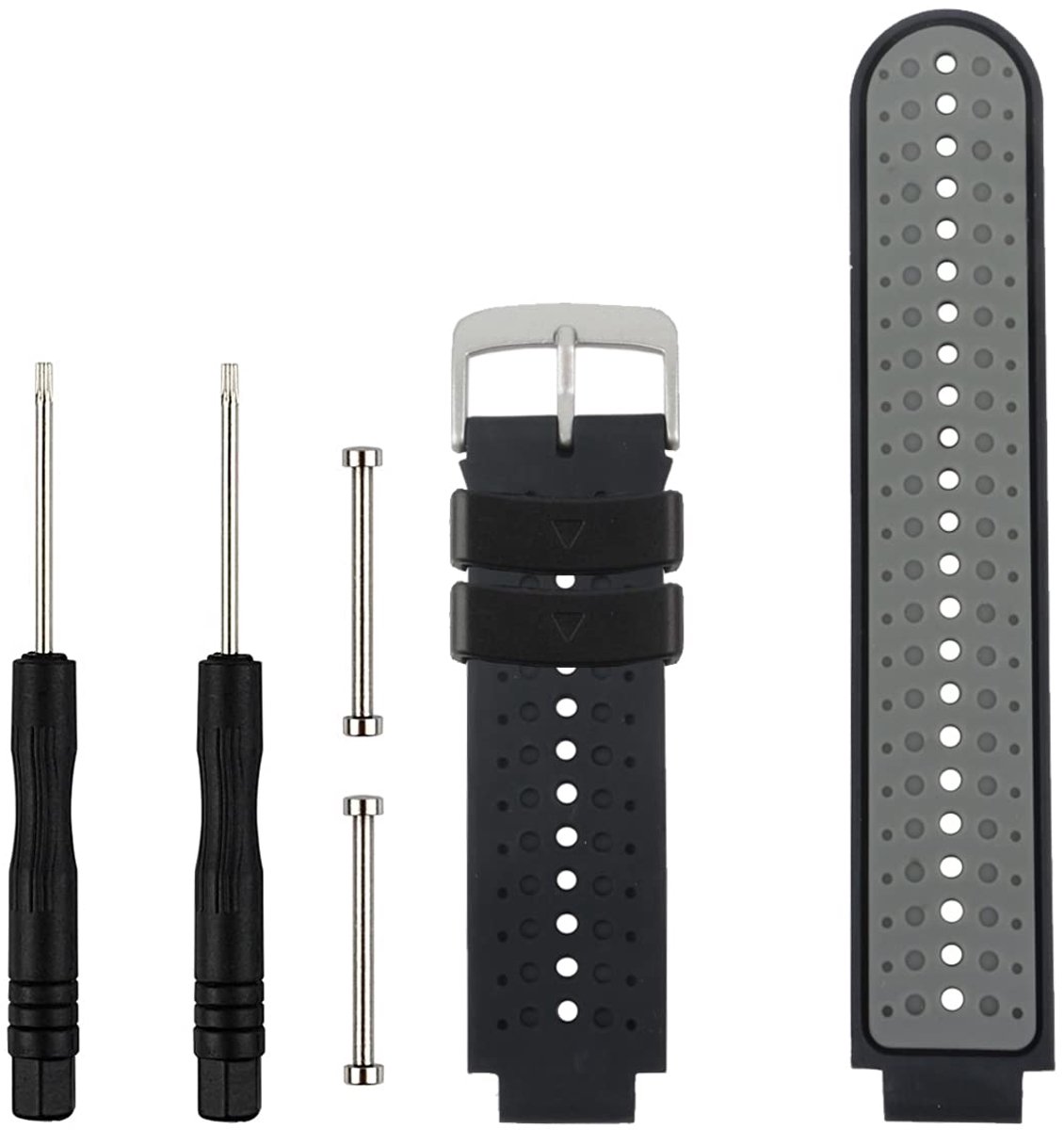 Dailygoods- Horlogebandjes Vervangend - Zacht Siliconenmateriaal - Duurzaam - Elegant - Comfortabel - Eenvoudige Montage - Smartwatchband