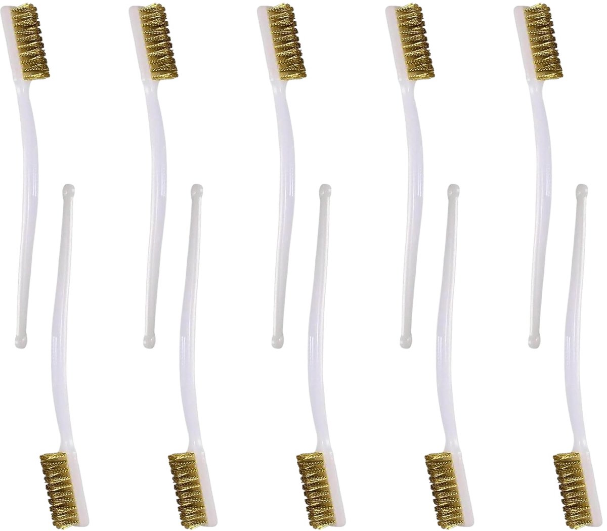 Dailygoods - Set van 10 Messing Borstels - Voor 3D Printers en Schoonmaken