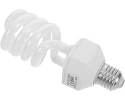 UVB Lamp Reptielen - Warmtelamp Hagedis - Terrarium Verlichting - Simuleert Zonlicht - 15.5 cm - Wit