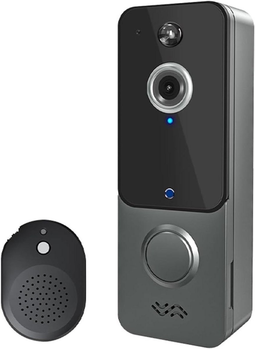 Videodeurbel Camera - Slimme Deurbel - Woning Beveiligen - Menselijke Bewegingsdetectie - 1080P HD - Zwart