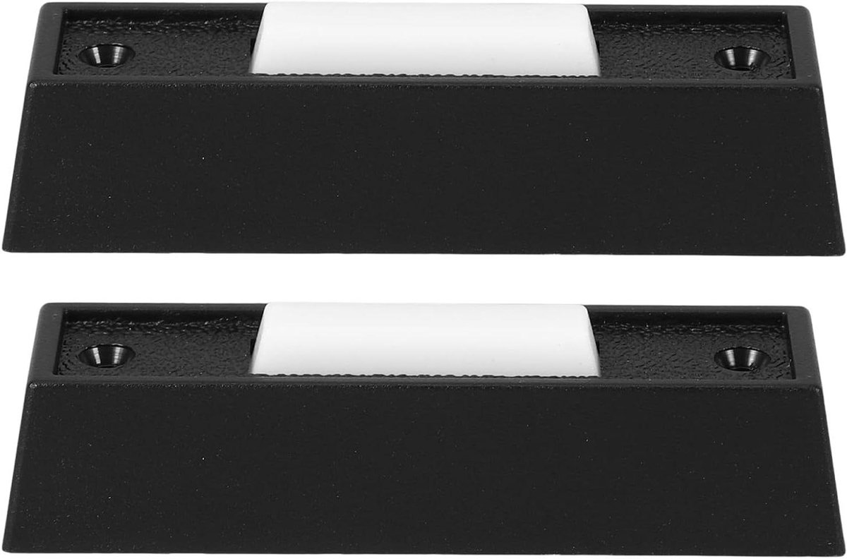 Deurbelknop Verlicht - Drukknop Bel - Entree Verbeteren - Vingerafdrukbestendig - 7.3 x 2.1 x 1.5 cm - Zwart