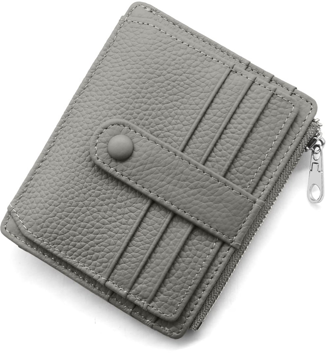 SnelShoppen - Slanke Creditcardhouder RFID Blokkeren Lederen Kaarthouder voor Mannen en Vrouwen met 14 Kaartvakken, Minimalistische Dames Portemonnee