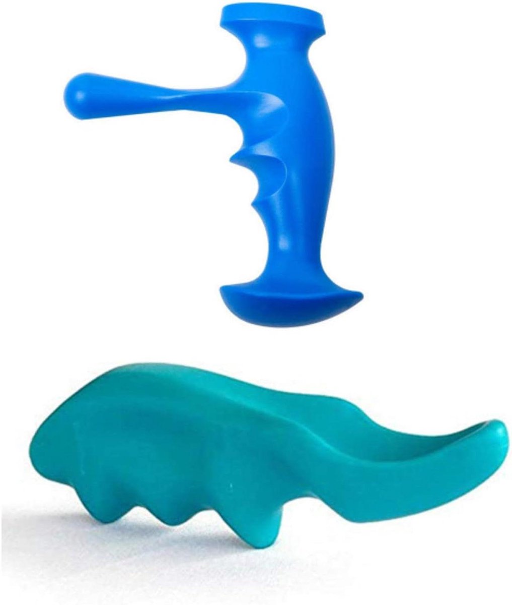 Duim Massageapparaat - Vinger Drukmassager - Nek en Rug Ontspanning - Ergonomisch Ontwerp - 13.3 cm - Groen