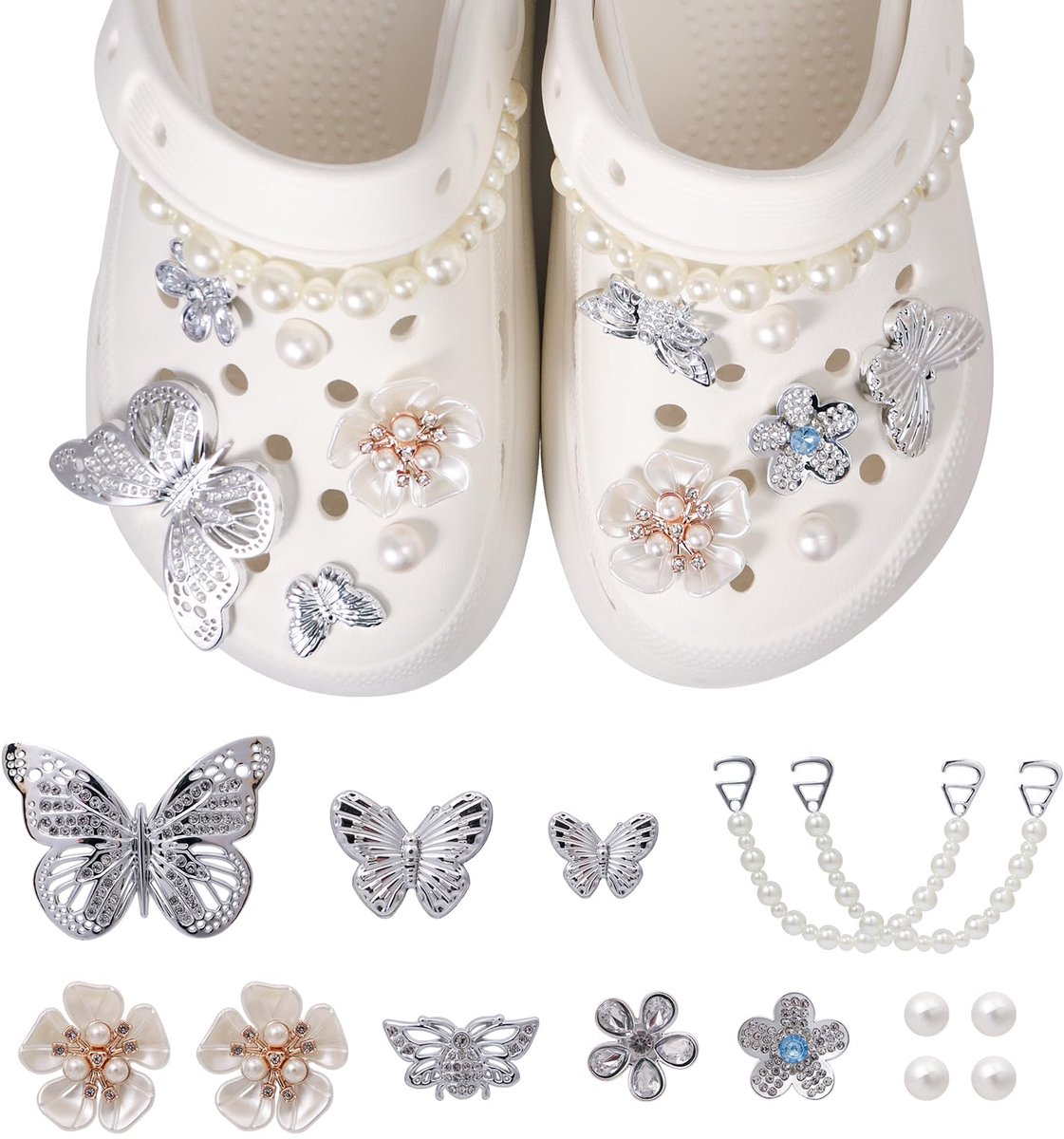 Dailygoods - Bloemen Schoen Charms voor Unisex Volwassenen - Creatieve Accessoires