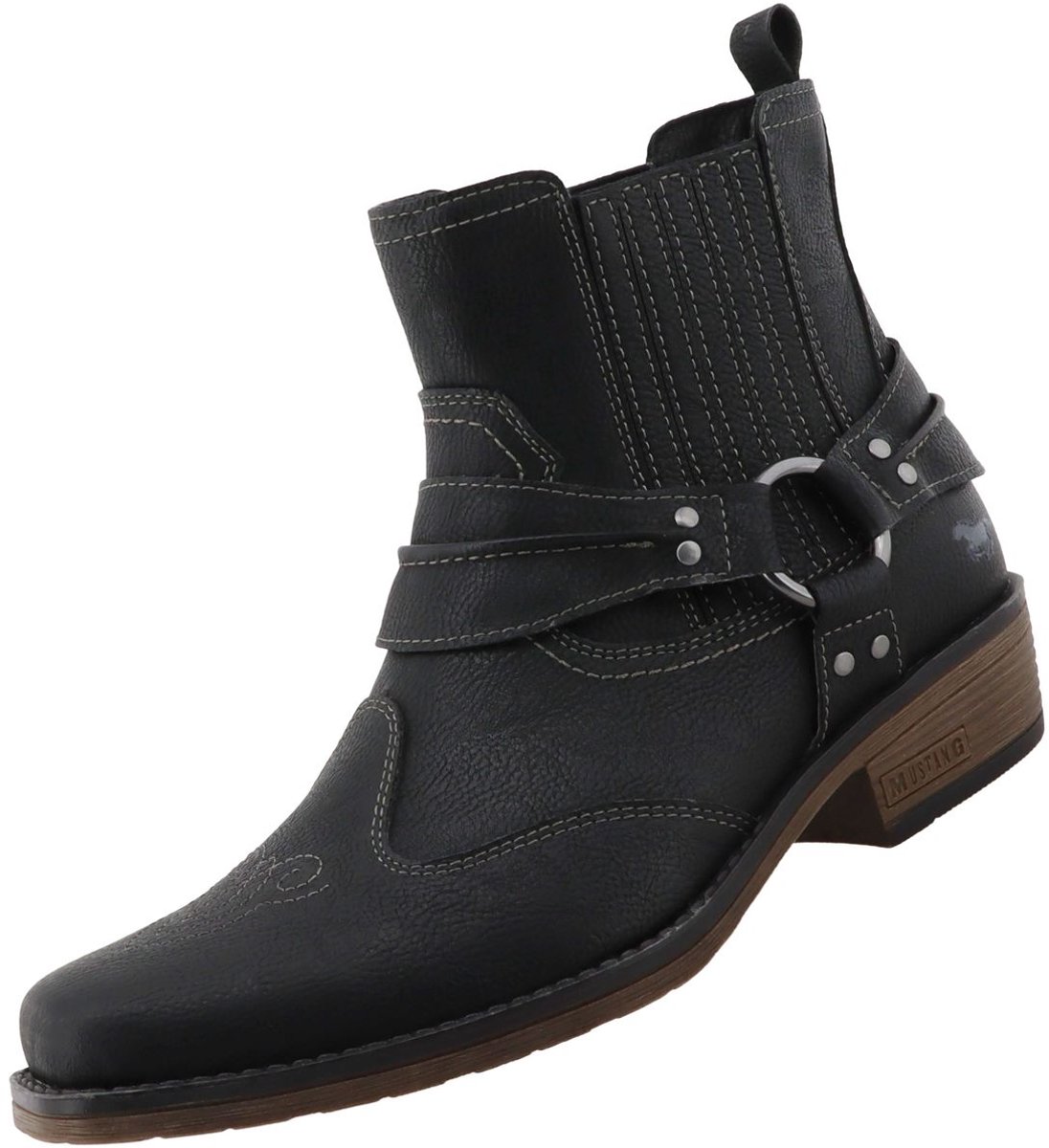 Mustang heren westernlaarsjes, zwart 36M0031001