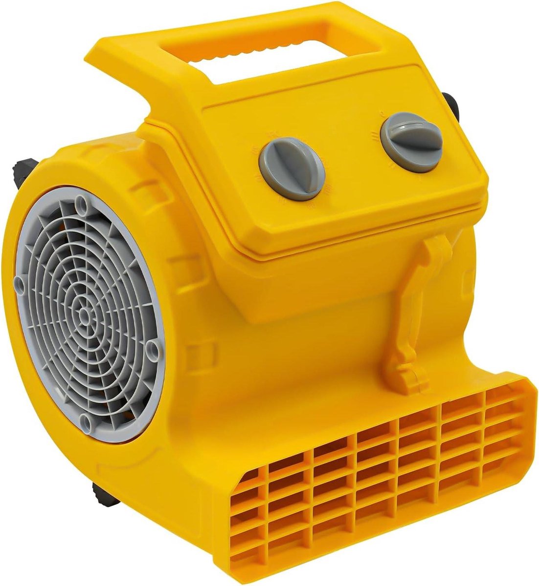 Vloerventilator - Luchtblazer Meerblazer - Vloeren Drogen - 3 Blaasthoeken - 250 W - Geel