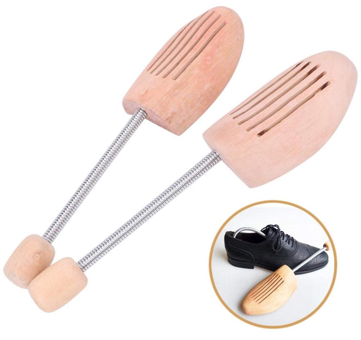 Dailygoods - Houten Schoenspanners Set van 2 - Maat 37-38 voor Dames en Heren