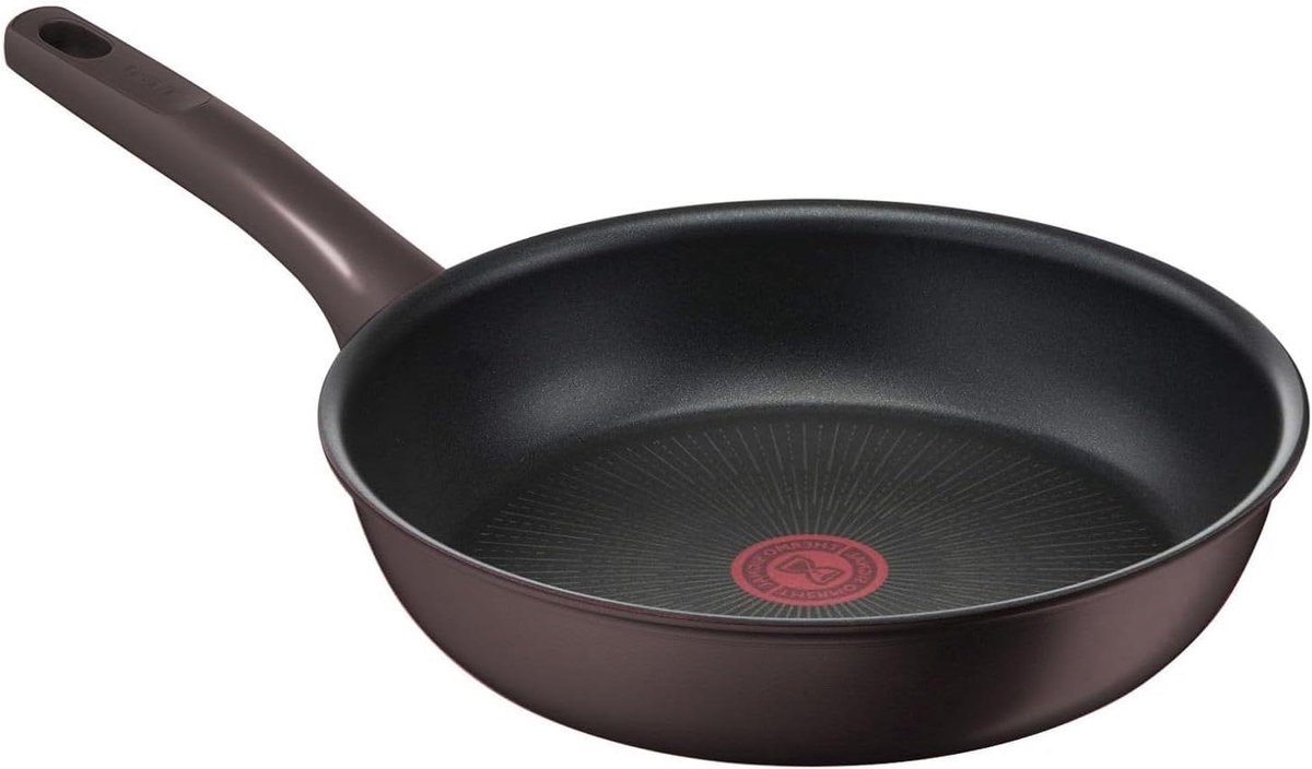 Koekenpan - Koekenpan - Gelijkmatig Koken - Titanium 6X Antiaanbaklaag - 26 cm - Zwart